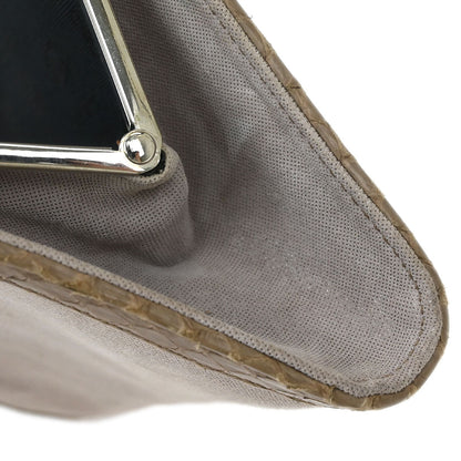 Loewe * Beige Suede Python Handbag