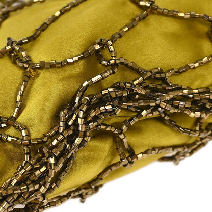 Bottega Veneta Yellow Satin Handbag