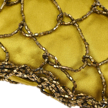 Bottega Veneta Yellow Satin Handbag