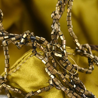 Bottega Veneta Yellow Satin Handbag