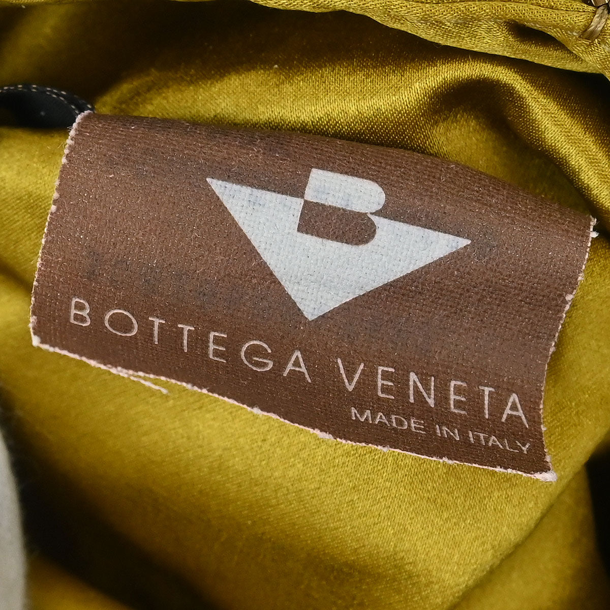 Bottega Veneta Yellow Satin Handbag