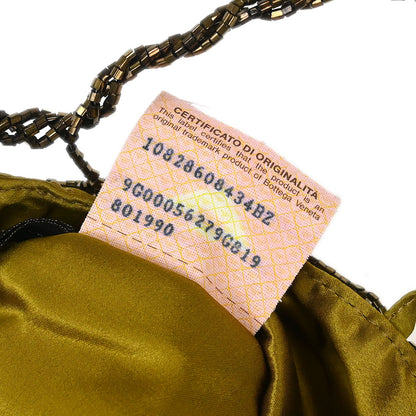 Bottega Veneta Yellow Satin Handbag
