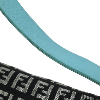 Fendi Black Zucchino Baguette Handbag