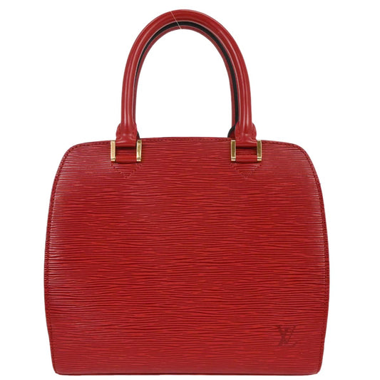 Louis Vuitton Red Epi Pont Neuf Handbag M52057