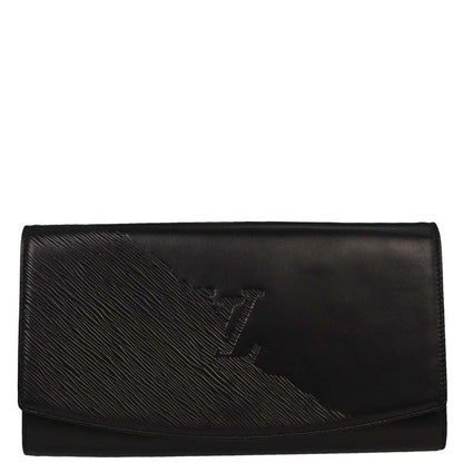 Louis Vuitton Black Opera Aegean Clutch Handbag M63962