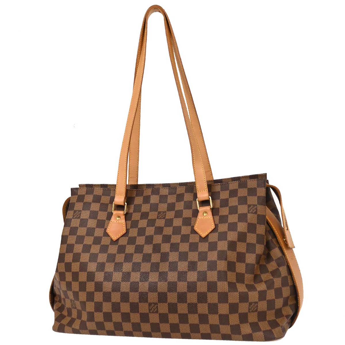 Louis Vuitton 1996 Damier Colombine Shoulder Tote Bag N99037
