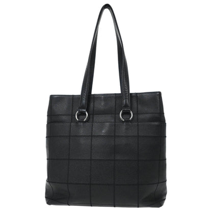 Chanel 2005-2006 Black Calfskin Choco Bar Tote Handbag