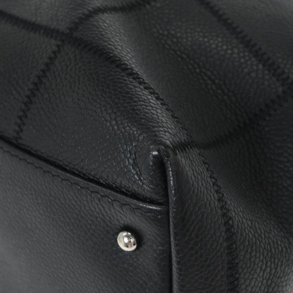 Chanel 2005-2006 Black Calfskin Choco Bar Tote Handbag