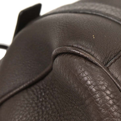Prada Dark Brown Leather Handbag