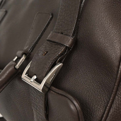 Prada Dark Brown Leather Handbag