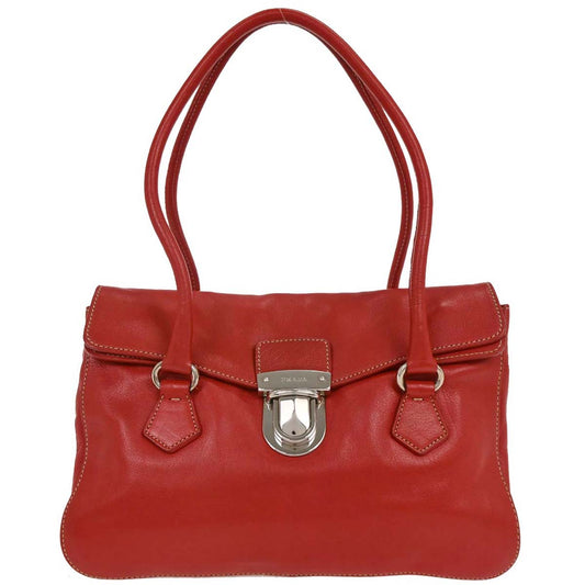 Prada Red Leather Handbag