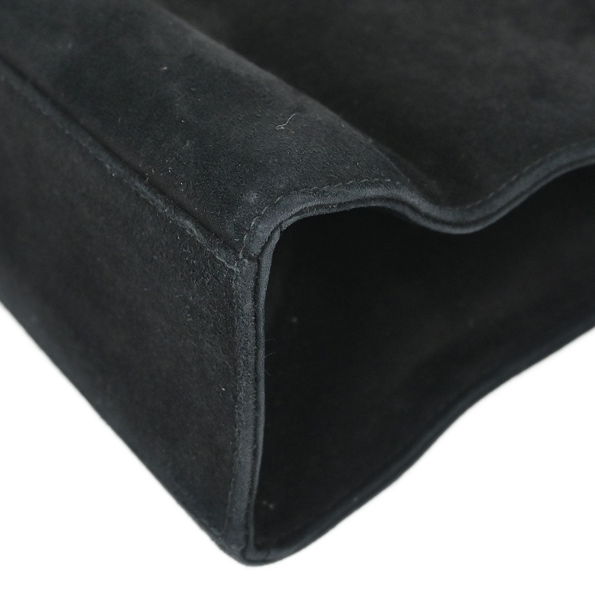 Chanel 1997-1999 Black Suede Handbag