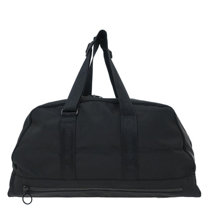 Chanel Black Nylon Sport Line Duffle Gym Handbag