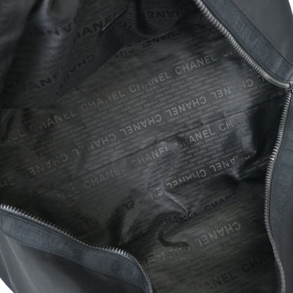 Chanel Black Nylon Sport Line Duffle Gym Handbag