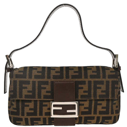 Fendi Brown Zucca Baguette Handbag