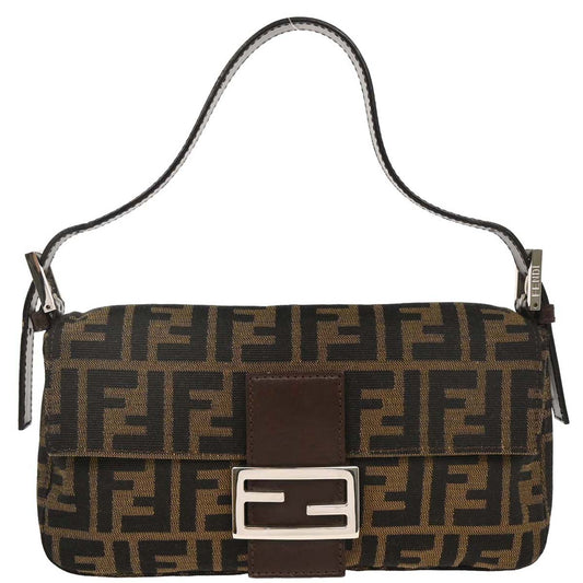 Fendi Brown Zucca Baguette Handbag
