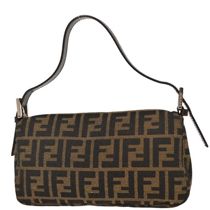Fendi Brown Zucca Baguette Handbag