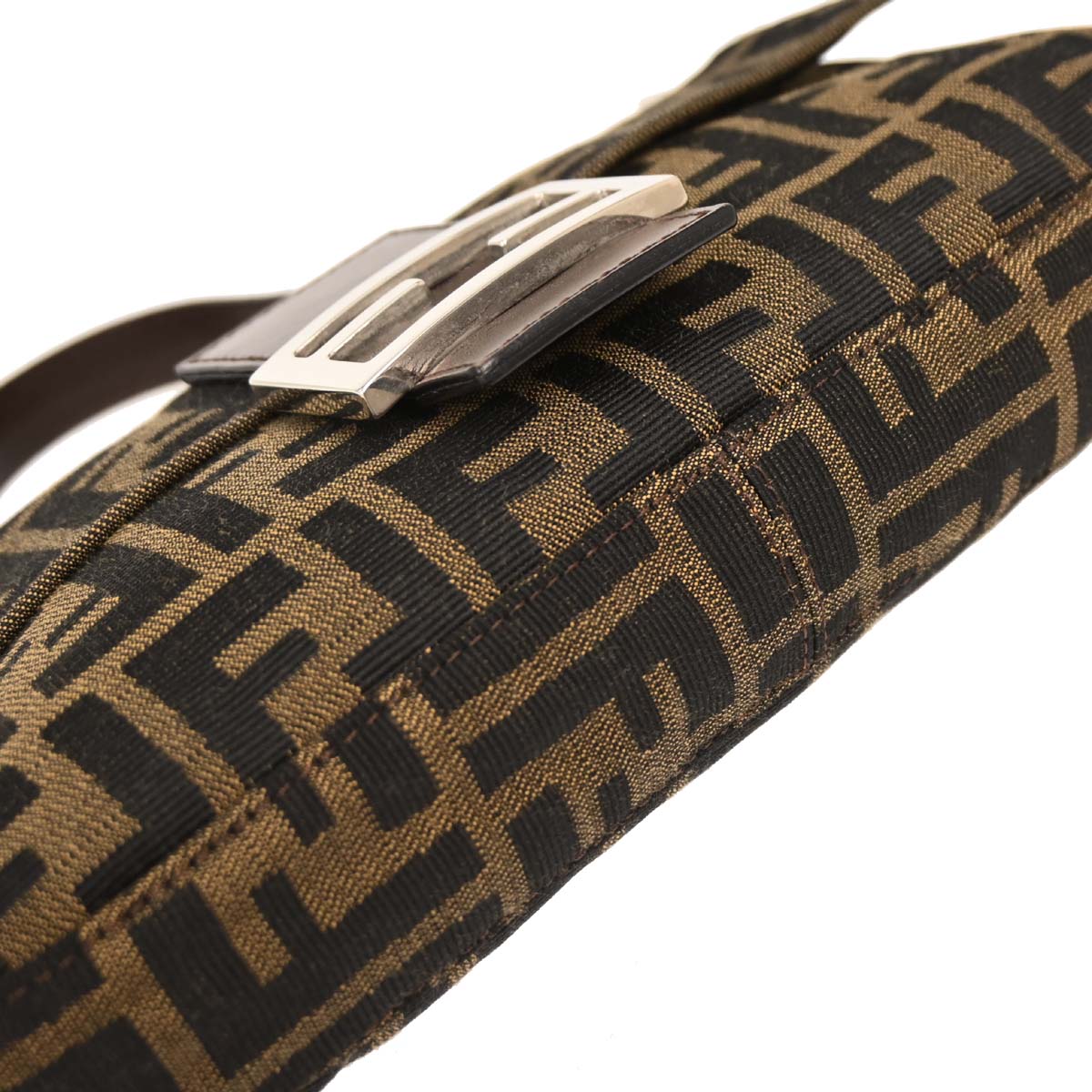 Fendi Brown Zucca Baguette Handbag
