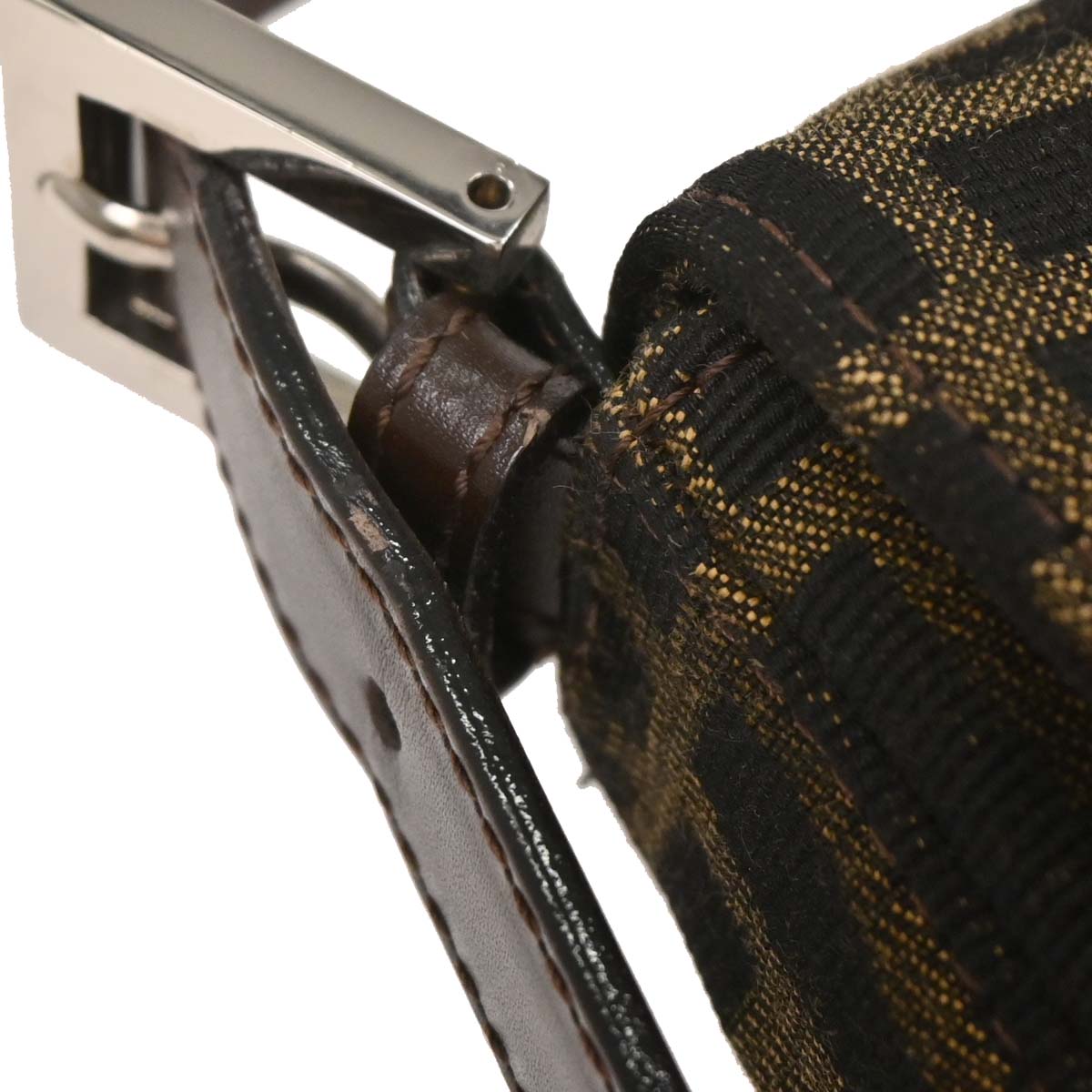 Fendi Brown Zucca Baguette Handbag