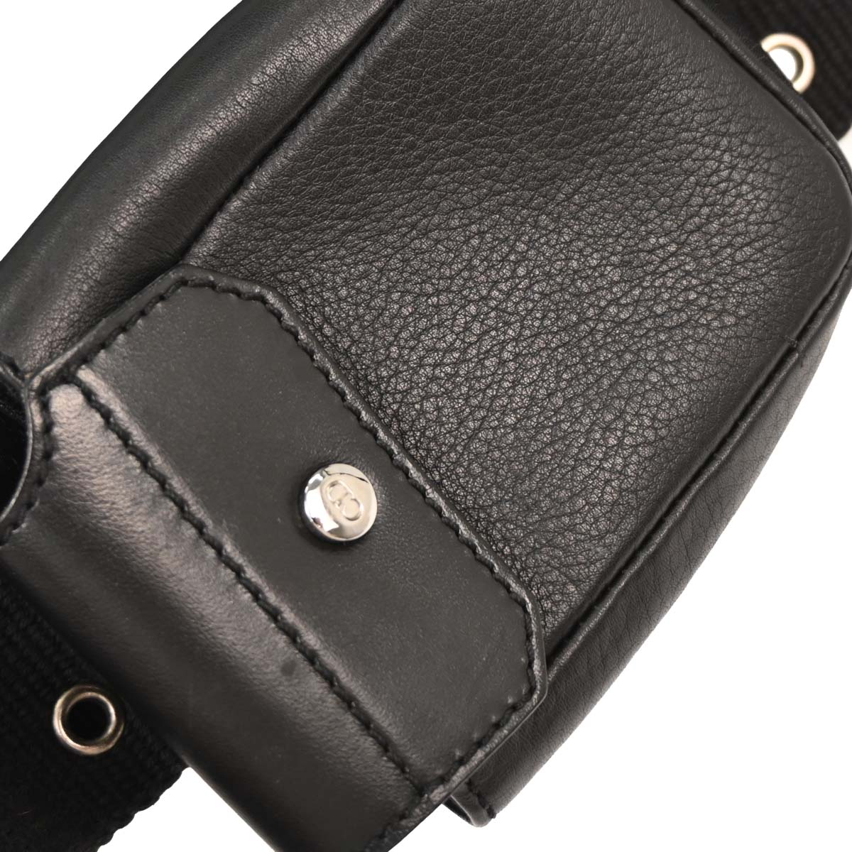 Christian Dior Black Leather Street Chic Shoulder Bag