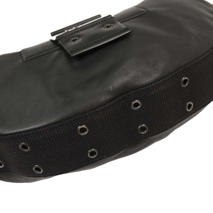 Christian Dior Black Leather Street Chic Shoulder Bag