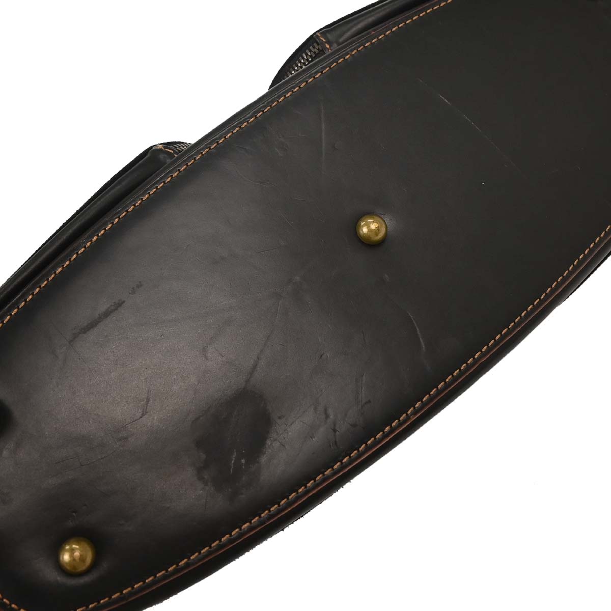 Loewe Black Leather Suede Handbag