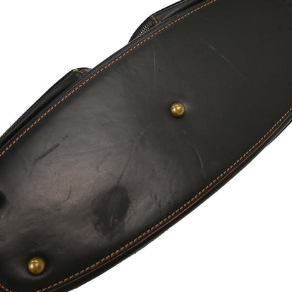 Loewe Black Leather Suede Handbag