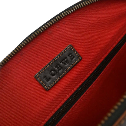 Loewe Black Leather Suede Handbag