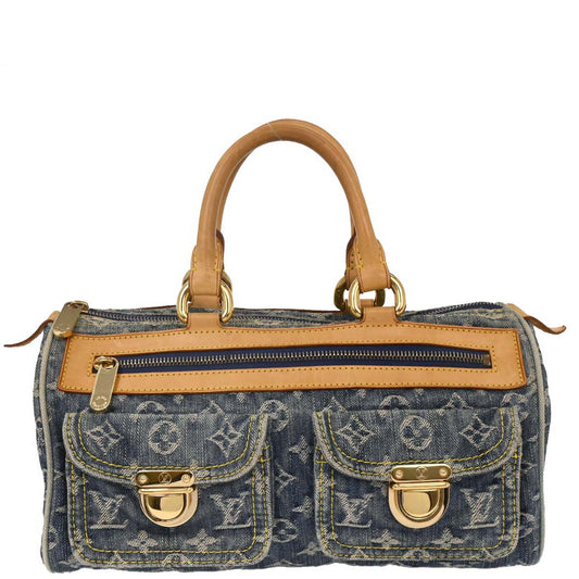 Louis Vuitton Blue Monogram Denim Neo Speedy Handbag M95019