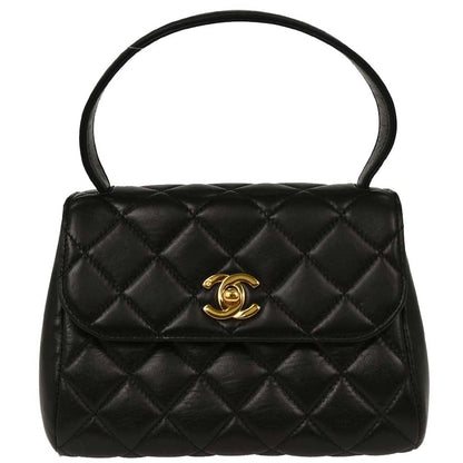 Chanel 1996-1997 Black Lambskin Handbag
