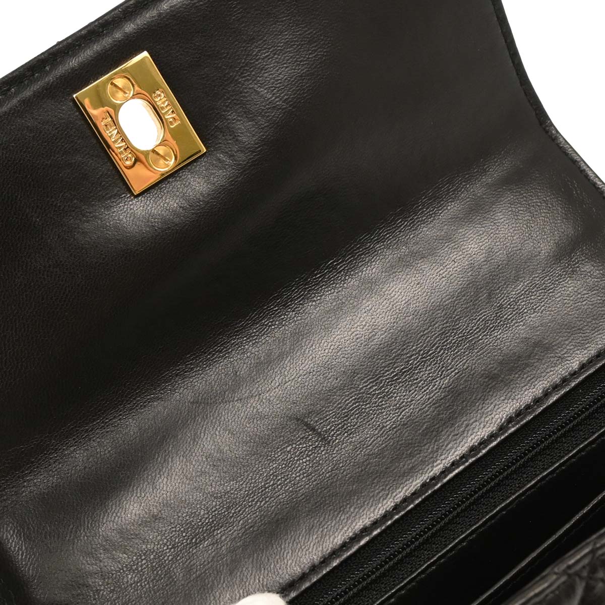 Chanel 1996-1997 Black Lambskin Handbag