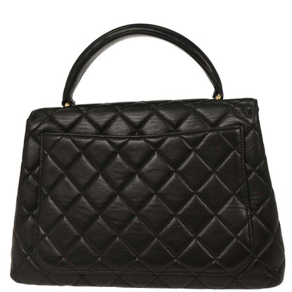 Chanel 1996-1997 Black Lambskin Kelly Handbag