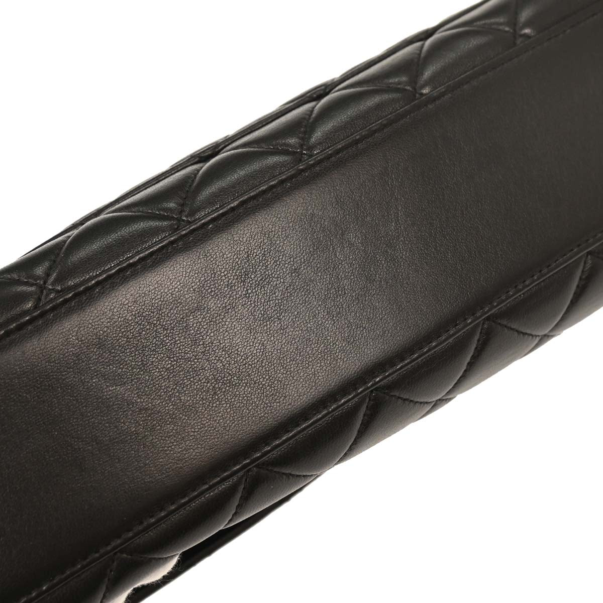 Chanel 1996-1997 Black Lambskin Kelly Handbag