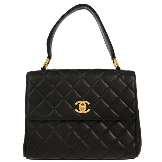 Chanel 1996-1997 Black Lambskin Handbag