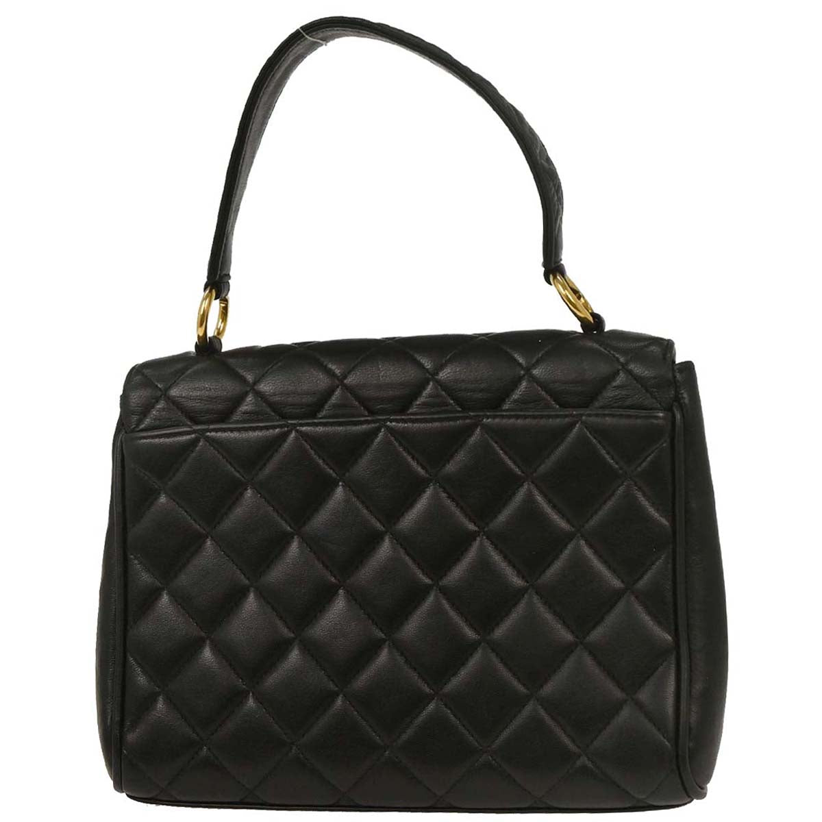 Chanel 1996-1997 Black Lambskin Handbag