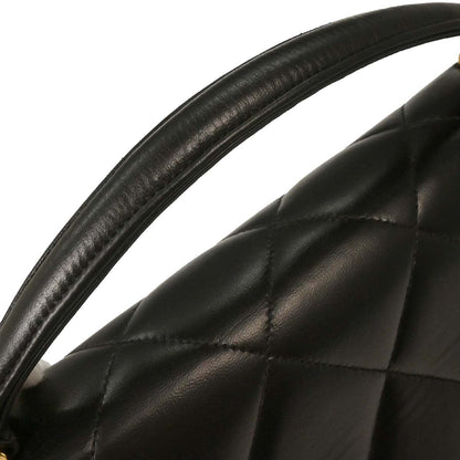 Chanel 1996-1997 Black Lambskin Business Briefcase Handbag