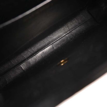 Chanel 1996-1997 Black Lambskin Business Briefcase Handbag