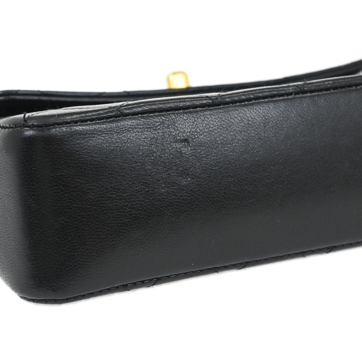 Chanel 1989-1991 Black Lambskin Shoulder Bag