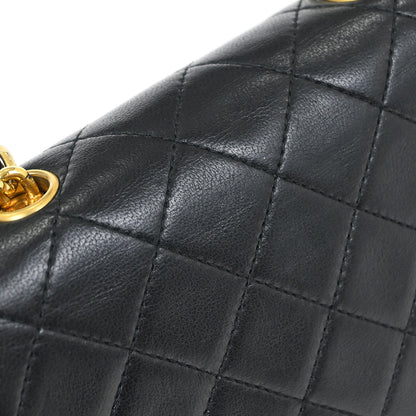 Chanel 1989-1991 Black Lambskin Shoulder Bag