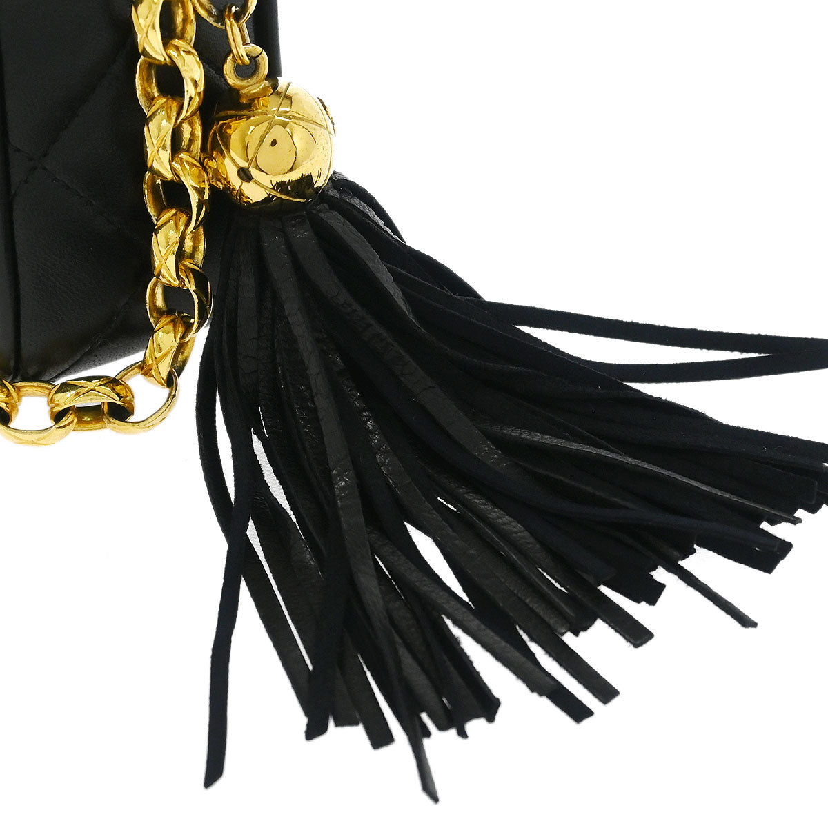 Chanel 1991-1994 Black Lambskin Camera Bag Mini