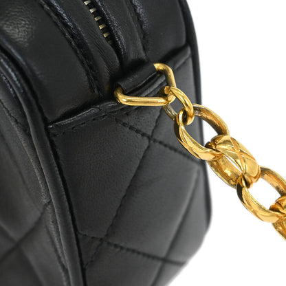 Chanel 1991-1994 Black Lambskin Camera Bag Mini