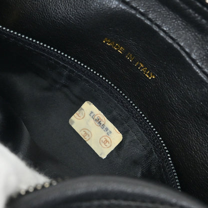 Chanel 1991-1994 Black Lambskin Camera Bag Mini
