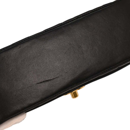 Chanel 1996-1997 Black Lambskin Small Diana Shoulder Bag