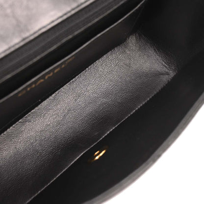 Chanel 1996-1997 Black Lambskin Small Diana Shoulder Bag