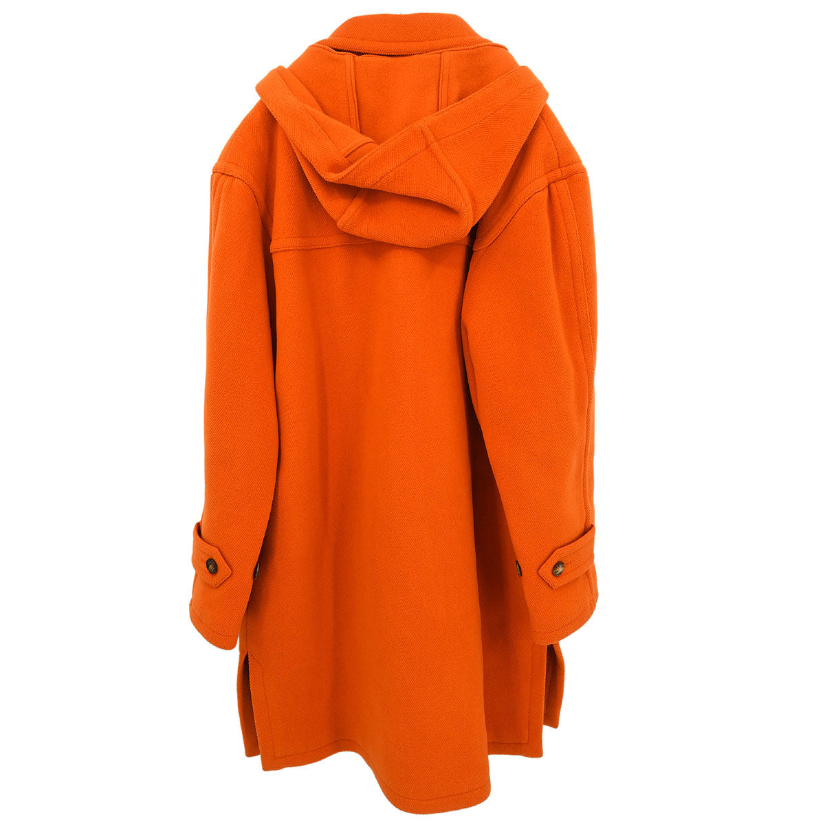 Hermes Duffel Coat Orange #52