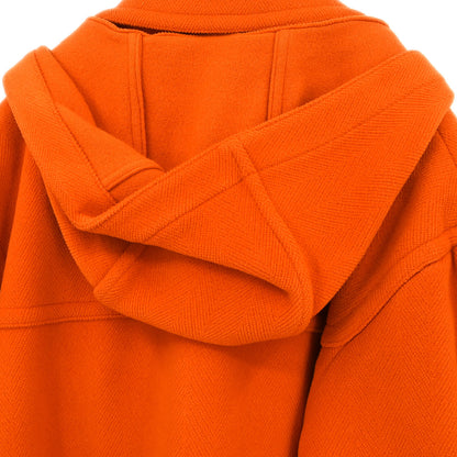 Hermes Duffel Coat Orange #52
