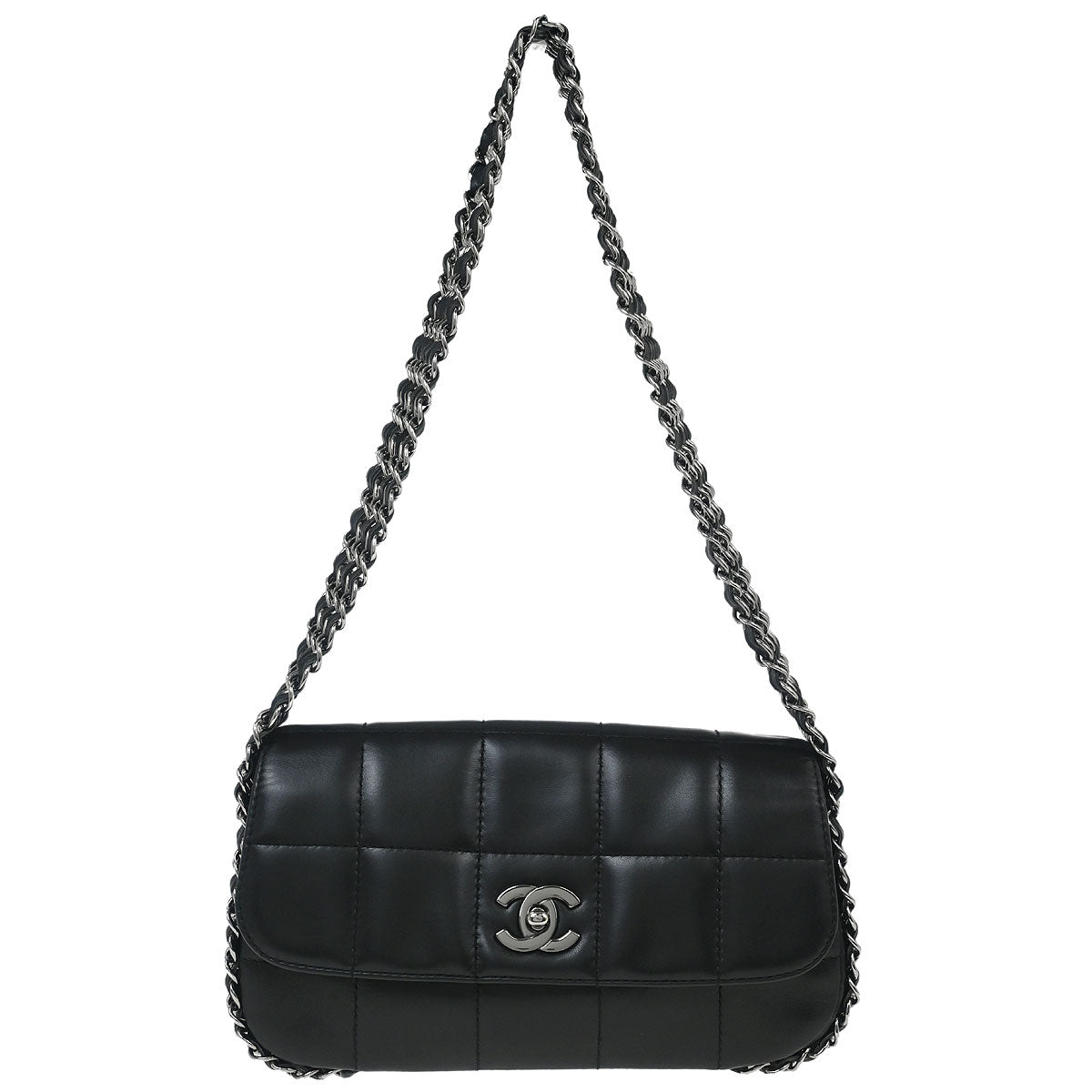 Chanel 2003-2004 Black Lambskin Handbag