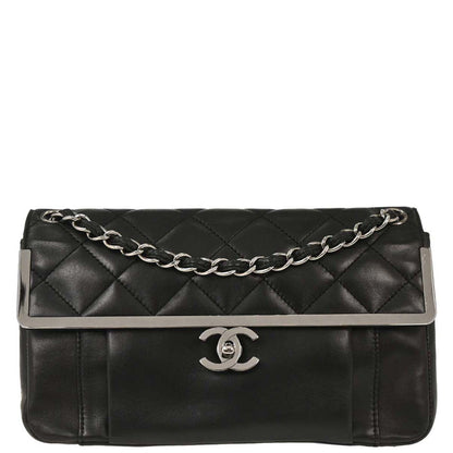 Chanel 2006-2008 Black Lambskin Shoulder Bag