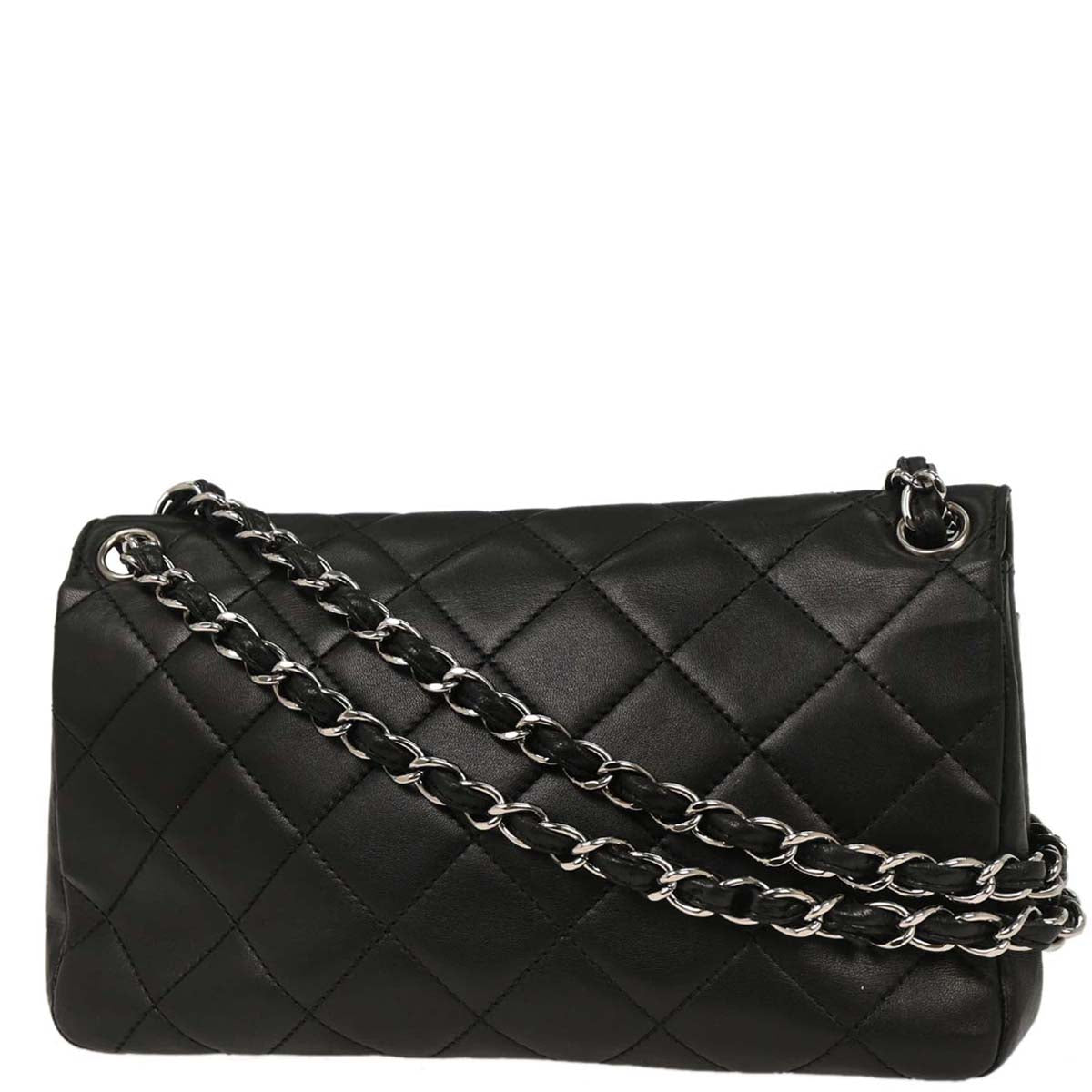 Chanel 2006-2008 Black Lambskin Shoulder Bag