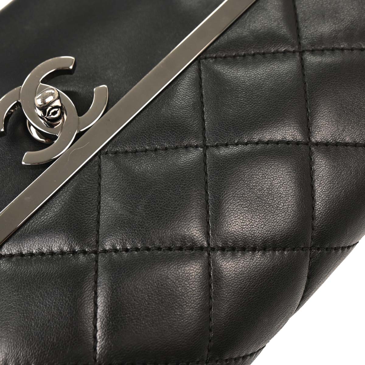 Chanel 2006-2008 Black Lambskin Shoulder Bag